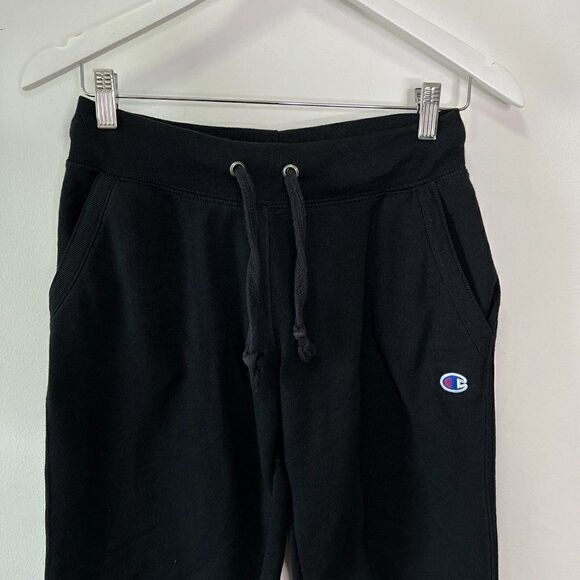 CLEARANCE - Champion Black Script Logo Powerblend Joggers - Picture 4 of 7